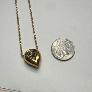 Vintage Teardrop Pendant Necklace